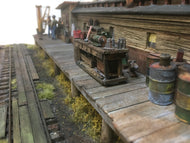 #005 The Passenger Car Repair Shop With Shed, Platform and Detail Parts O/On3/On30