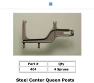 #404 Ultra Scale Steel Center Queen Posts for Passenger Cars