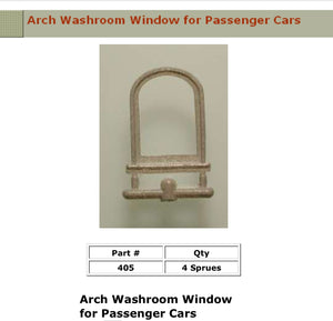 #405 Single Arch Window For Passenger Cars Ultra Scale