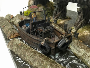 #006 The Log Pond Boat at Lame Deer Mill 1:48 Diorama Kit #006 O/On3/On30 Craftsman Kit