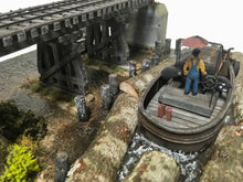 Load image into Gallery viewer, #006 The Log Pond Boat at Lame Deer Mill 1:48 Diorama Kit #006 O/On3/On30 Craftsman Kit